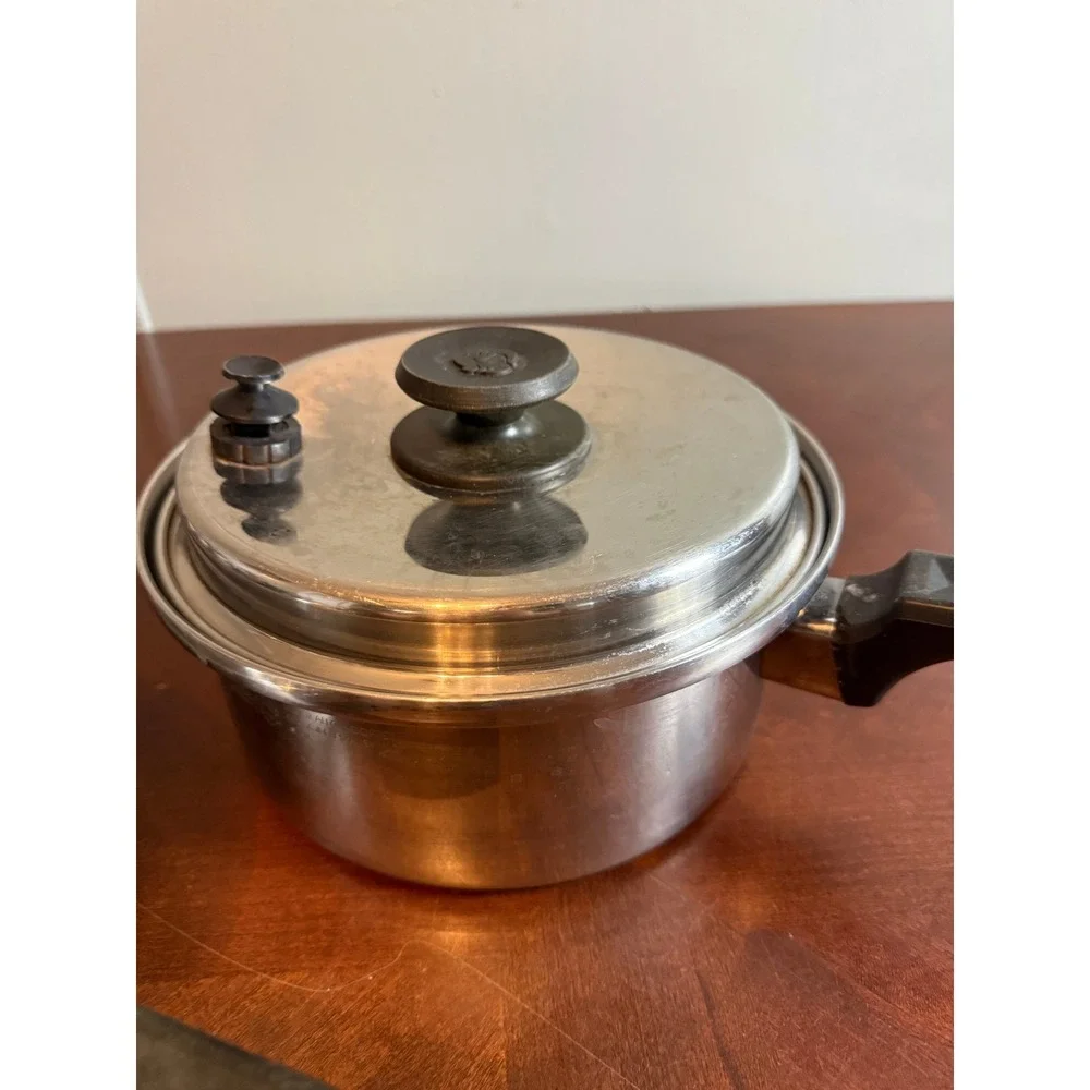 Royal Prestige 7-Ply Stainless Steel Silver Alloy Copper Saucepan Set USA Made